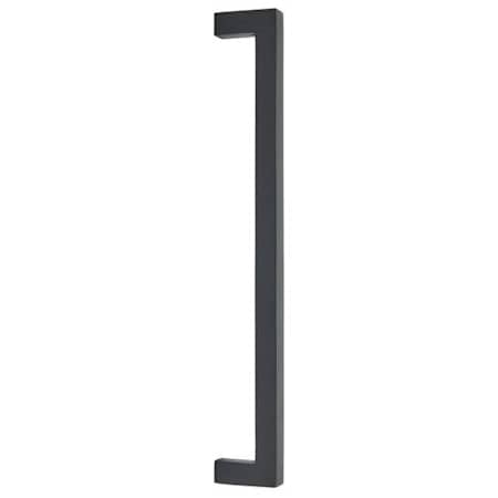 Emtek Rustic Modern 12 Inch Center to Center Handle Appliance Pull Flat Black Bronze