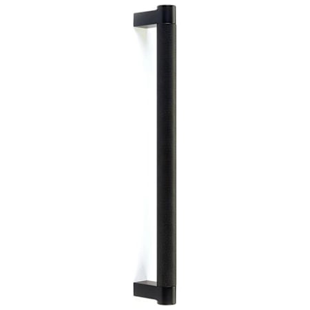 Emtek Select Knurled 12" Center to Center Back to Back Appliance Door Pull Set with Rectangular Stem Flat Black