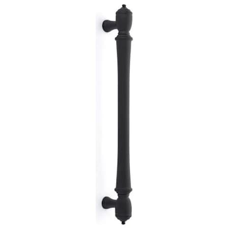 Emtek Spindle 12" Center to Center Back to Back Appliance Door Pull Set Flat Black