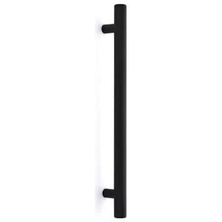 Emtek Bar 12" Center to Center Back to Back Appliance Door Pull Set Flat Black