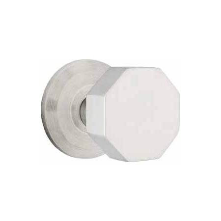 Emtek Octagon Knob Stainless Steel Privacy Knobset Brushed Stainless Steel