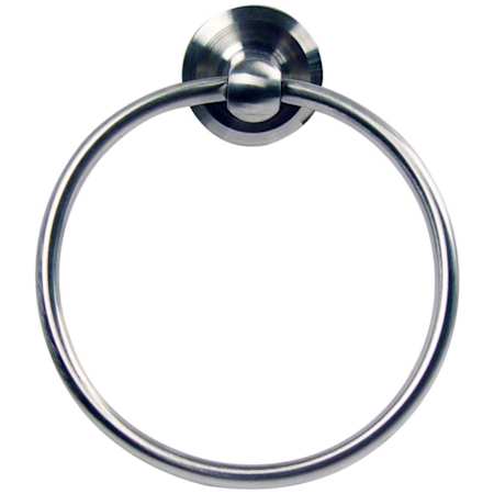Emtek 6.7" Brushed Stainless Steel Towel Ring Brushed Stainless Steel
