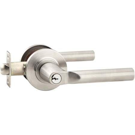 Emtek Hanover Stainless Steel Single Cylinder Keyed Entry Leverset Brushed Stainless Steel
