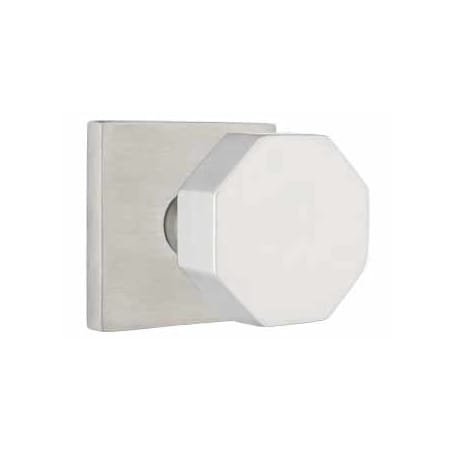 Modern Octagon Knob Square Rosette