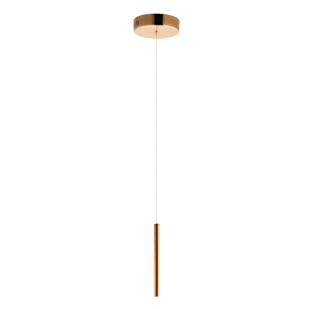 ET2 Flute 1" Wide LED Pendant Rose Gold
