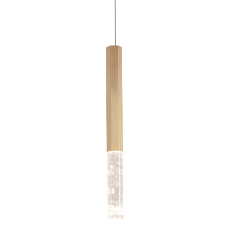 ET2 Diaphane 16" Tall LED Mini Pendant with Rock Crystal Accents Gold