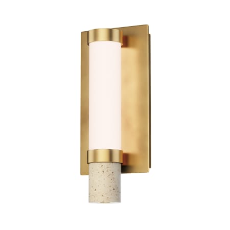 ET2 Travertine 13" Tall LED Wall Sconce Travertine / Gold