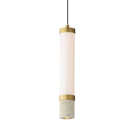 ET2 Travertine 3" Wide LED Mini Pendant Travertine / Gold