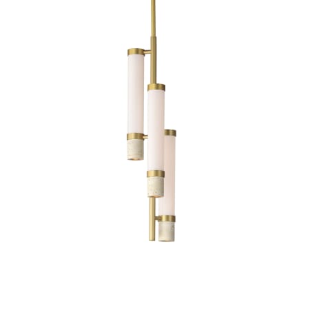 ET2 Travertine 3 Light 8" Wide LED Multi Light Pendant Travertine / Gold