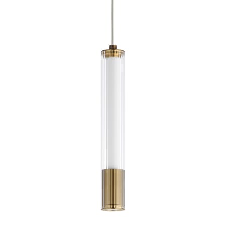 ET2 Cortex 11" Tall LED Mini Pendant Natural Aged Brass