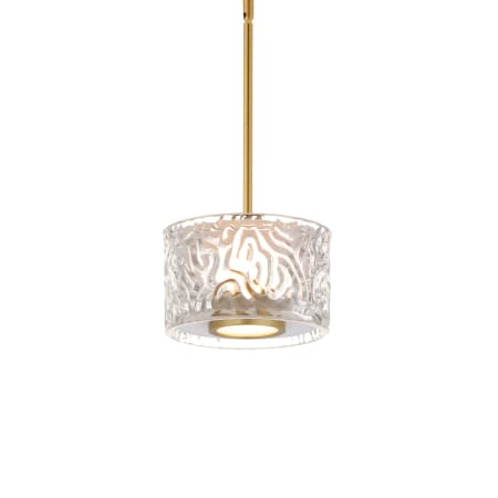 ET2 Elysian 6" Wide LED Mini Pendant Natural Aged Brass
