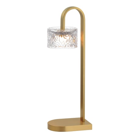 ET2 Elysian 22" Tall LED Arc Table Lamp Natural Aged Brass