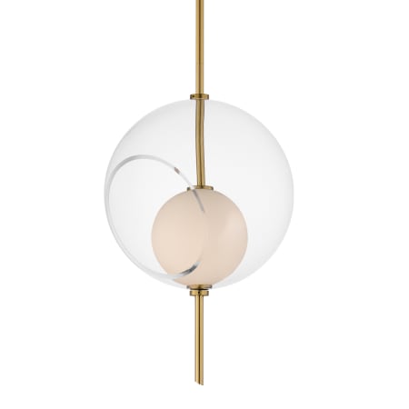 ET2 Martini 12" Wide LED Pendant Natural Aged Brass