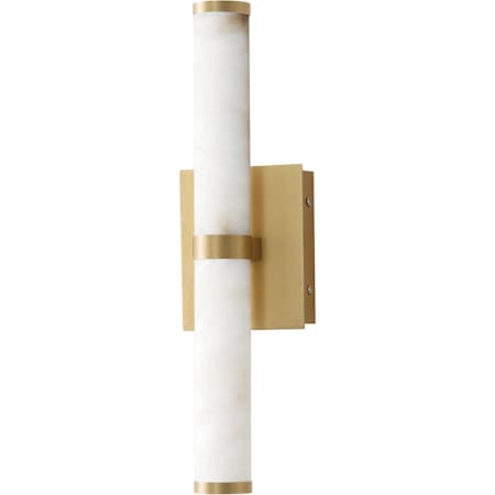 ET2 Aragon 18" Tall Wall Sconce White Alabaster / Gold