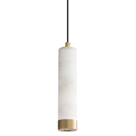 ET2 Aragon 2" Wide Mini Pendant White Alabaster / Gold