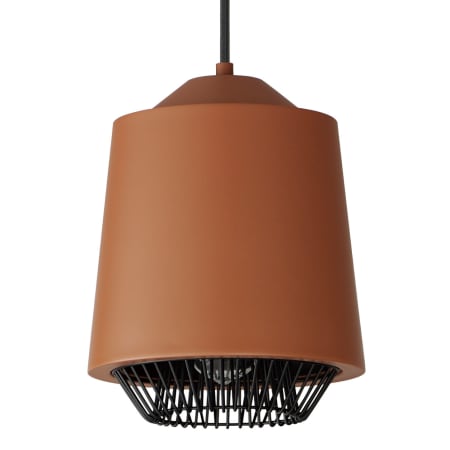 ET2 Phoenix 9" Wide LED Cage Mini Pendant Brick / Black