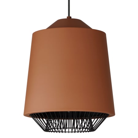 ET2 Phoenix 16" Wide LED Cage Pendant Brick / Black