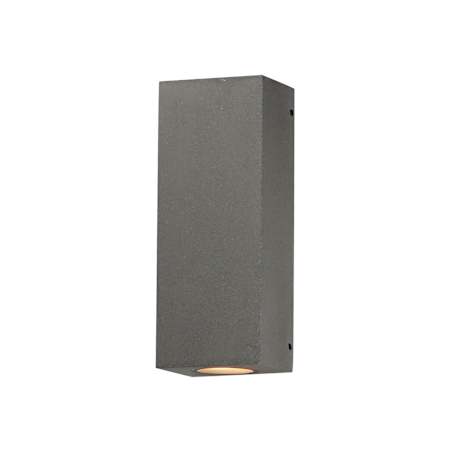 ET2 Pilar 2 Light 13" Tall LED Outdoor Wall Sconce Greystone
