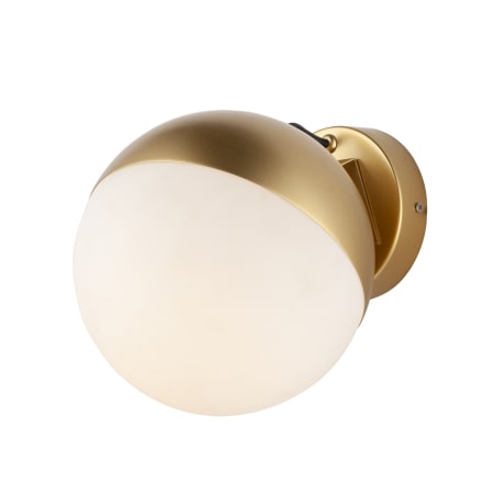 ET2 Half Moon 8" Tall LED Wall Sconce Metallic Gold