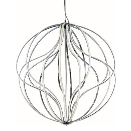 ET2 Aura 31" Wide LED Abstract Globe Chandelier Polished Chrome