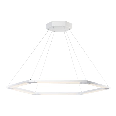 ET2 Rotator 36" Wide LED Ring Chandelier Matte White