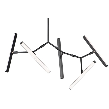 ET2 Robotica 5 Light 37" Wide LED Abstract Chandelier Black