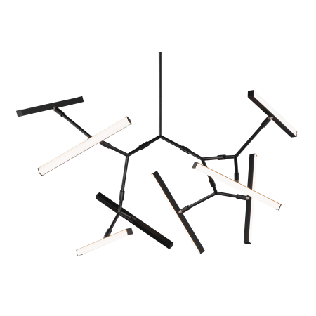 ET2 Robotica 8 Light 38" Wide LED Abstract Chandelier Black