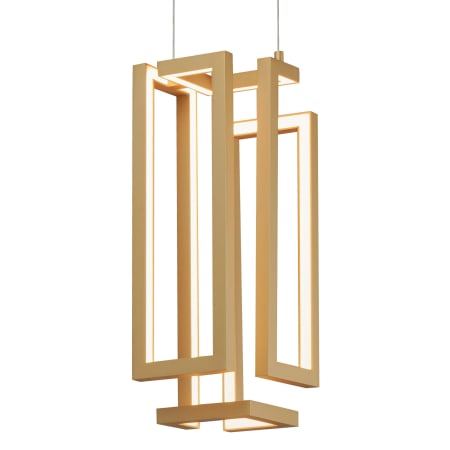 ET2 Penrose 7" Wide LED Abstract Mini Pendant Gold