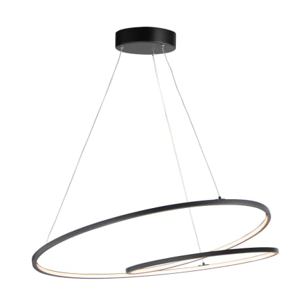 ET2 Cycle 32" Wide LED Ring Chandelier Black