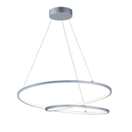 ET2 Cycle 32" Wide LED Ring Chandelier Matte Silver
