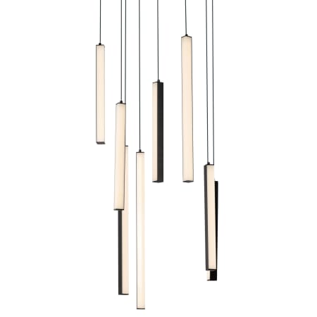 ET2 Hover 8 Light 18" Wide LED Multi Light Pendant Black