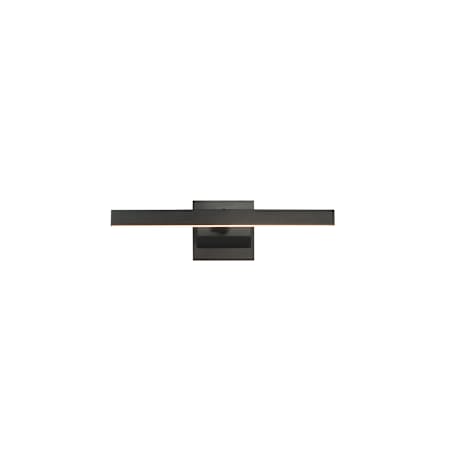 ET2 Pasha 6" Tall LED Wall Sconce - 1000 Lumens Black