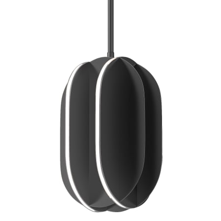 ET2 Interval 8" Wide LED Mini Pendant - Oval Black