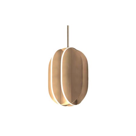 ET2 Interval 10" Wide LED Mini Pendant Satin Brass