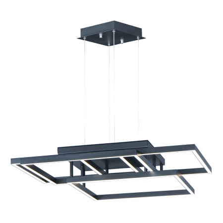 ET2 Traverse 4 Light 31" Wide LED Chandelier Black