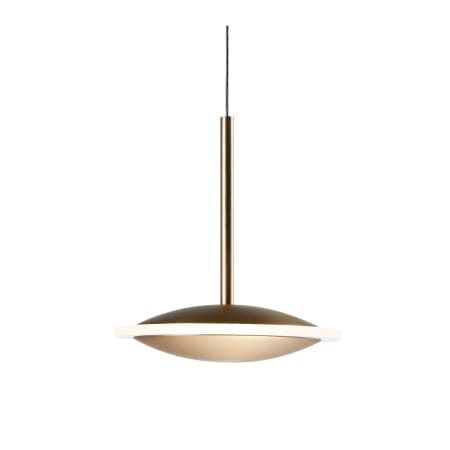 ET2 Saucer 7" Wide LED Suspension Mini Pendant Black / Gold