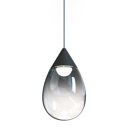 ET2 Dewdrop 8" Wide LED Mini Pendant with Smoke Shade Black
