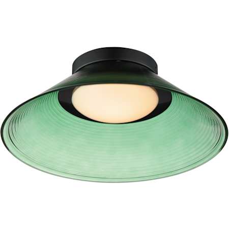 ET2 Jensen 12" Wide Semi-flush Ceiling Fixture Black