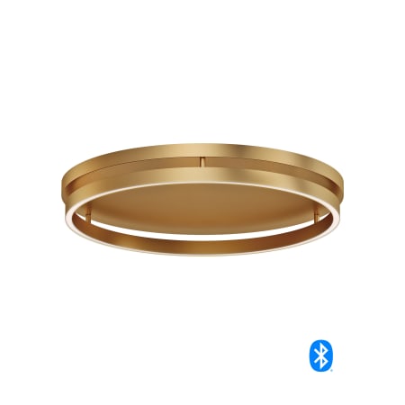 ET2 Groove 24" Wide LED Flush Mount Ceiling Fixture Gold