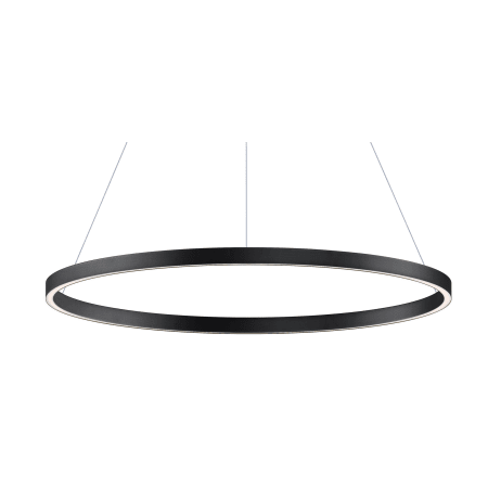 ET2 Groove 32" Wide LED Ring Chandelier Black
