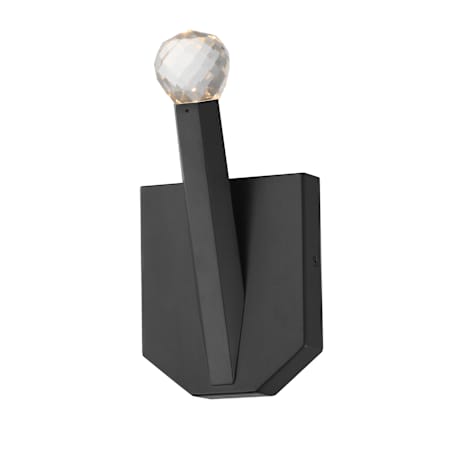 ET2 Allumettes 10" Tall LED Bathroom Sconce Black / Clear Crystal