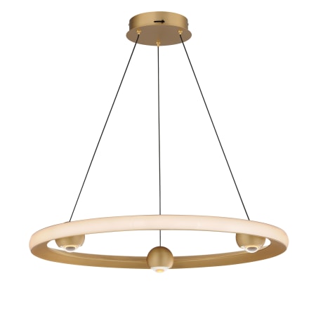 ET2 Nodes 24" Wide LED Ring Chandelier Gold