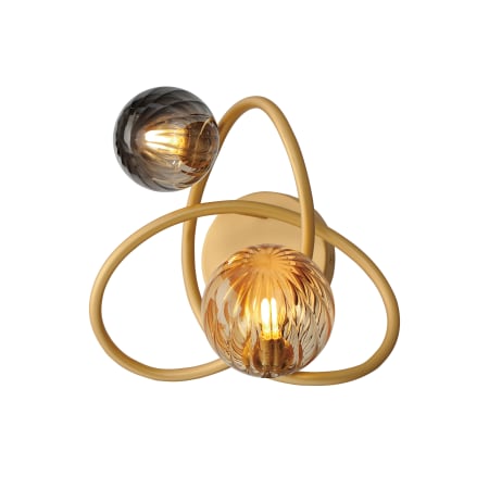 ET2 Planetary 2 Light 11" Tall LED Abstract Wall Sconce Gold