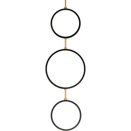 ET2 Hoopla 16" Wide Pendant Black / Gold