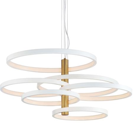 ET2 Hoopla 38" Wide Pendant White / Gold