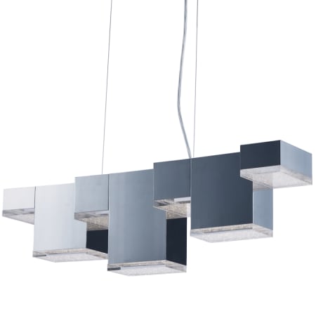 ET2 Pizzazz 7 Light 31" Wide LED Chandelier Polished Chrome