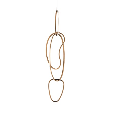 ET2 Unity 4 Light 13" Wide LED Abstract Multi Light Pendant Brushed Champagne