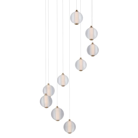 ET2 Rhythm 22" Wide LED Multi Light Pendant Gold
