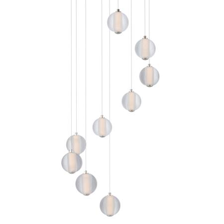 ET2 Rhythm 22" Wide LED Multi Light Pendant Polished Chrome