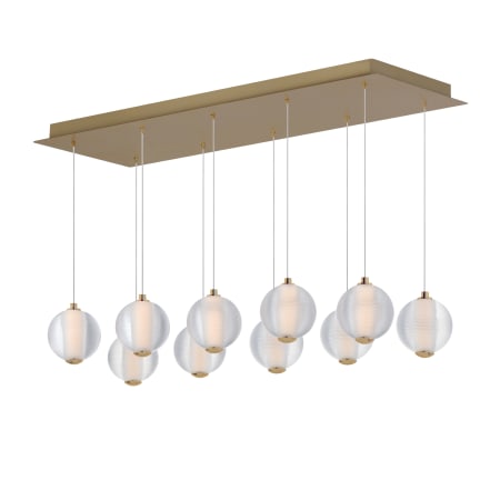 ET2 Rhythm 34" Wide LED Linear Chandelier Gold